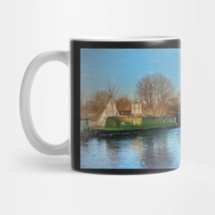 Canal Boats And A Teepee Mug